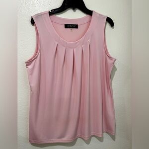 Kasper Light Pink Sleeveless Blouse